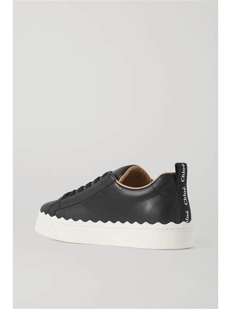 chloe lauren sandals black|chloe scalloped sneakers.